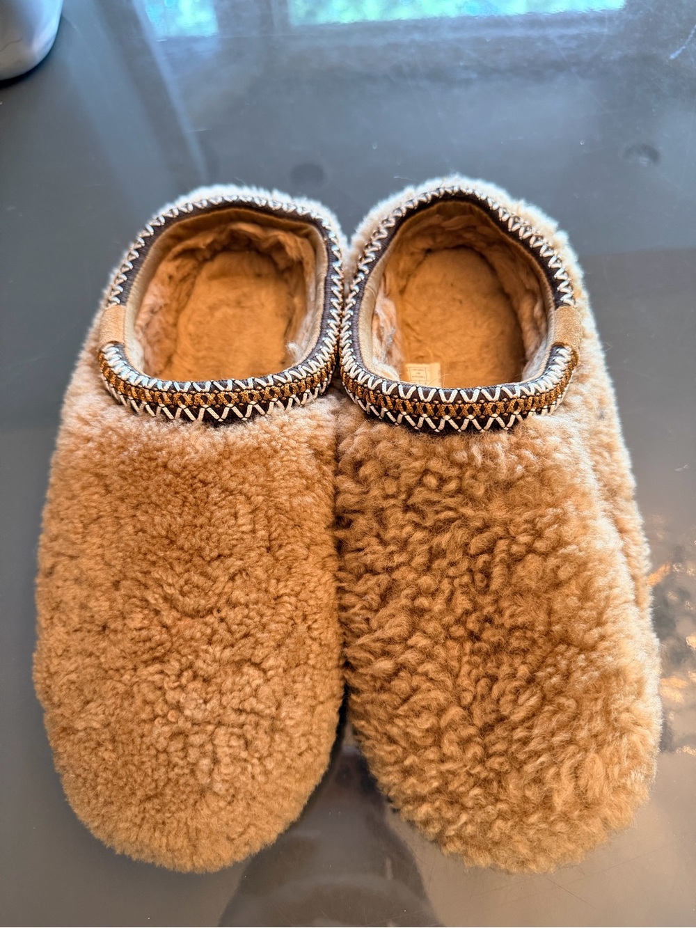 UGG Women's Shearling Mules in Chestnut Brown